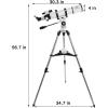 imageGskyer Telescope 70mm Aperture 400mm AZ Mount Astronomical Refracting Telescope for Kids Beginners  Travel Telescope with Carry Bag Phone Adapter and Wireless RemoteWhite