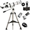 imageGskyer Telescope 70mm Aperture 400mm AZ Mount Astronomical Refracting Telescope for Kids Beginners  Travel Telescope with Carry Bag Phone Adapter and Wireless RemoteWhite