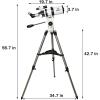 imageGskyer Telescope Telescopes for Adults 80mm AZ Space Astronomical Refractor Telescope Kids Adults Astronomy German Technology Scope
