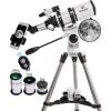 imageGskyer Telescope Telescopes for Adults 80mm AZ Space Astronomical Refractor Telescope Kids Adults Astronomy German Technology Scope