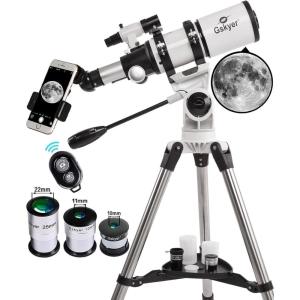imageGskyer Telescope Telescopes for Adults 80mm AZ Space Astronomical Refractor Telescope Kids Adults Astronomy German Technology Scope