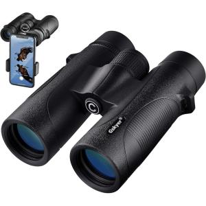 imageBinoculars for Adults High Powered 12x42 HD Zoom Binocular for Bird Watching Hunting  Powerful Lightweight Waterproof Binoculars with Phone Adapter for Travel Cruise Ship Stargazing Hiking12X42